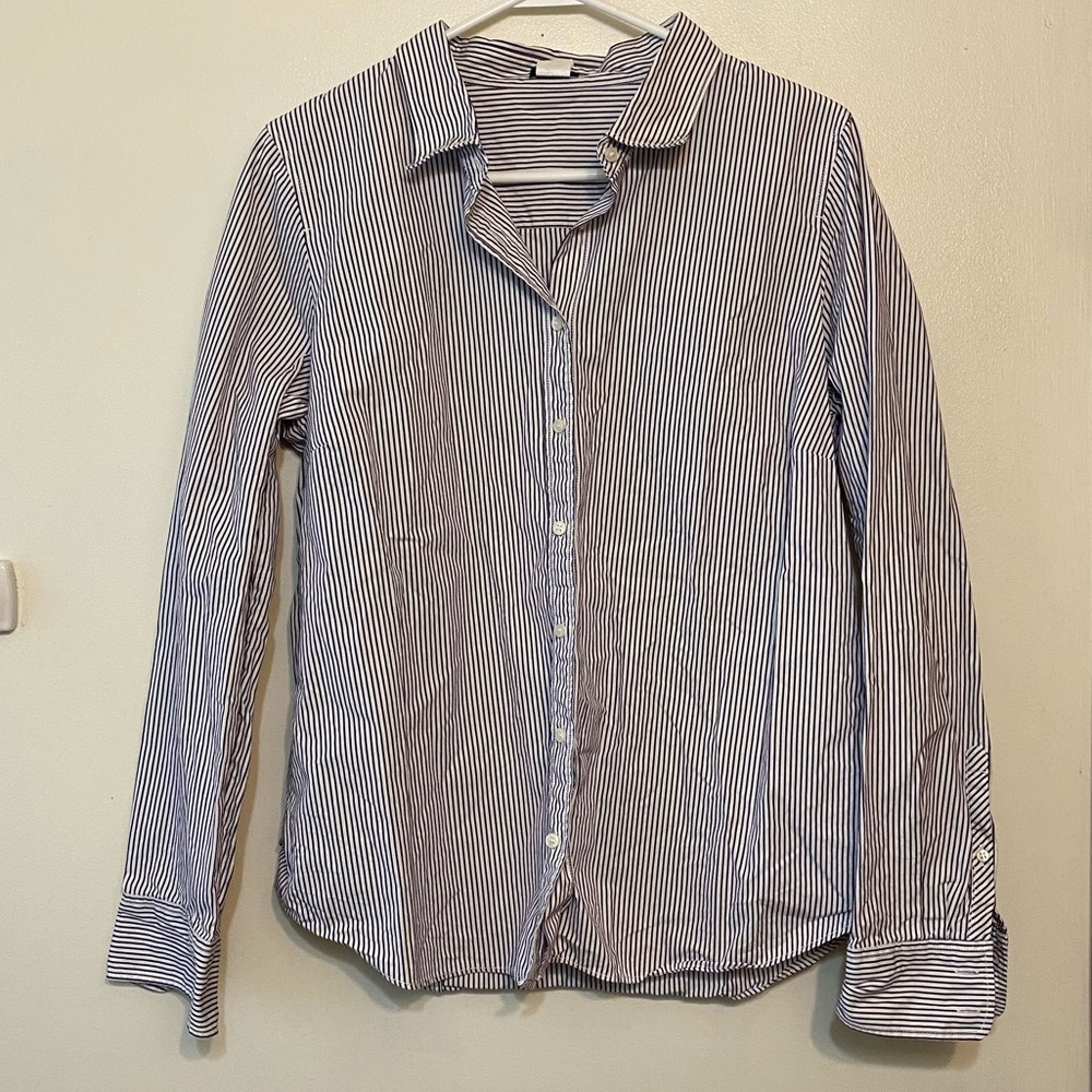 Like New J.Crew striped button down dress shirt XL - Picture 7 of 8